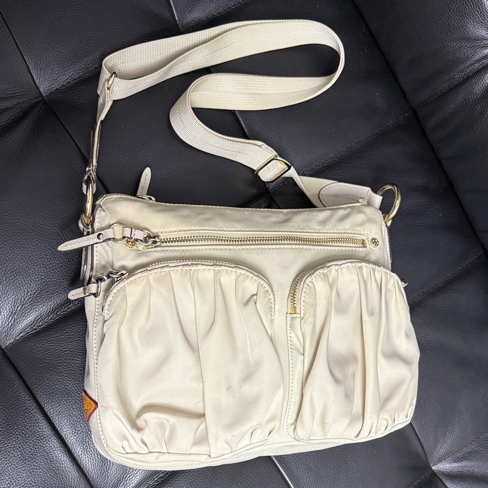 MZ Wallace Cream Crossbody/Shoulder Bag